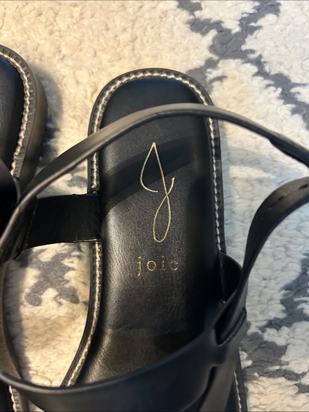 Joie - black  Strappy Leather Sandals - Women - Picture 4 of 4